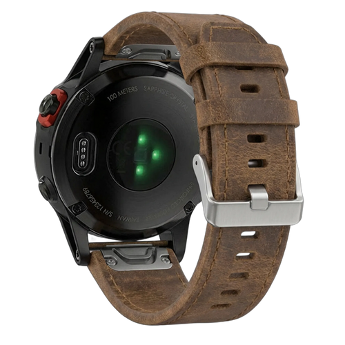 Garmin Fenix 7 leren bandje (bruin)