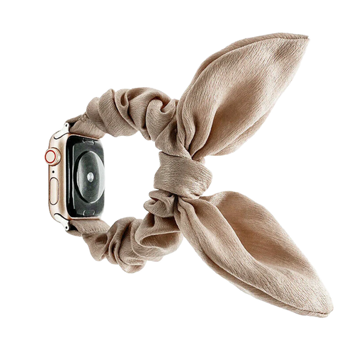 Apple Watch Scrunchie Butterfly Strap (Beige)
