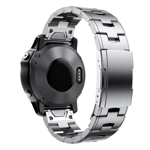 Garmin Fenix 5x / 6x titanium bandje (zilver)