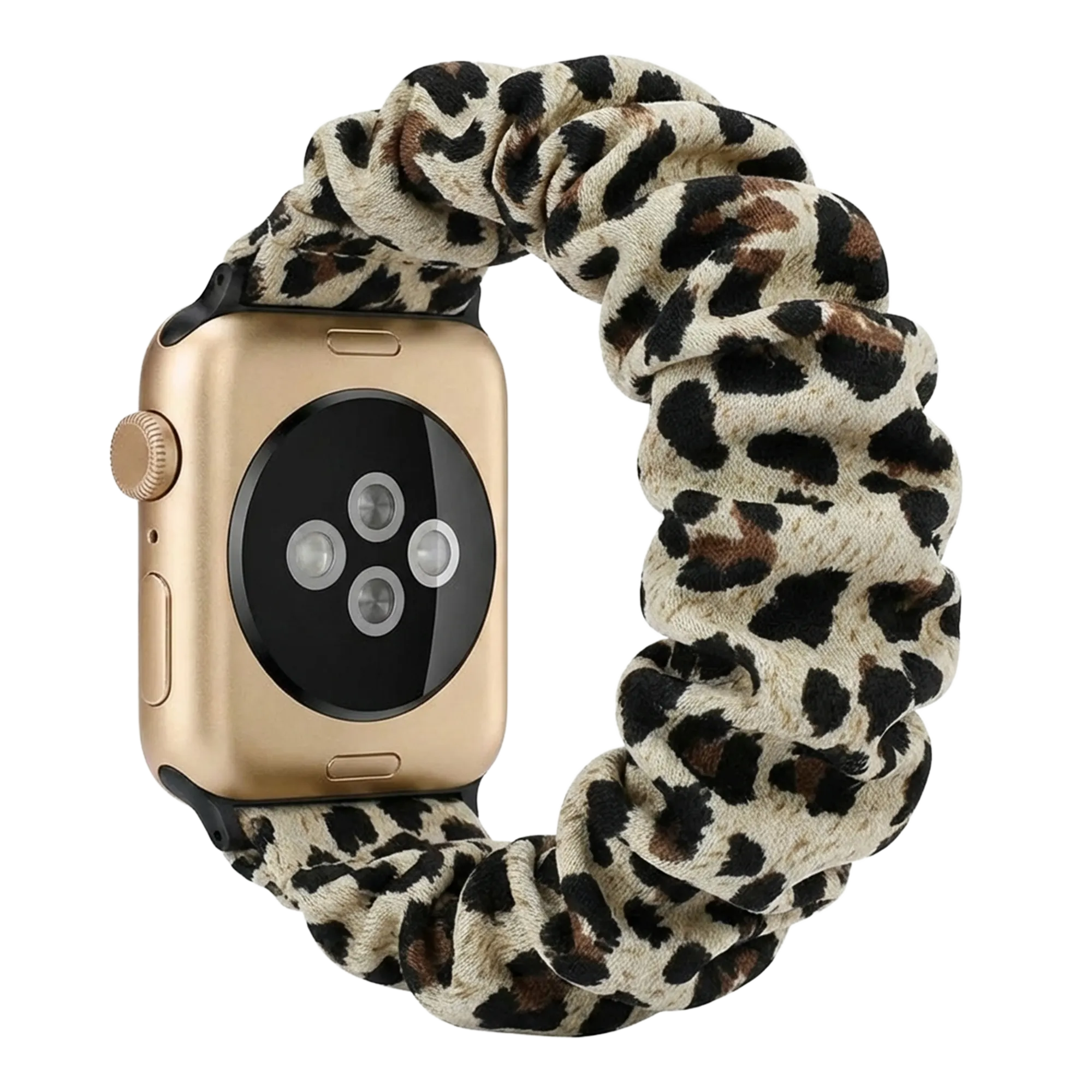 Apple Watch Scrunchie bandje (luipaard)