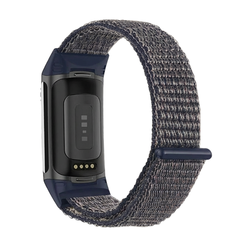 Fitbit Charge 5 nylon bandje (blauw)