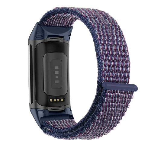Fitbit Charge 5 nylon bandje (indigo blauw)