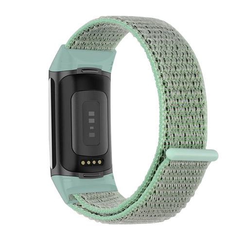 Fitbit Charge 5 nylon bandje (mint)