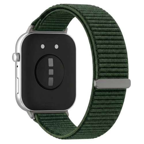 Huawei Watch Fit 5 Pro Wave Nylon Strap (Dark Green)