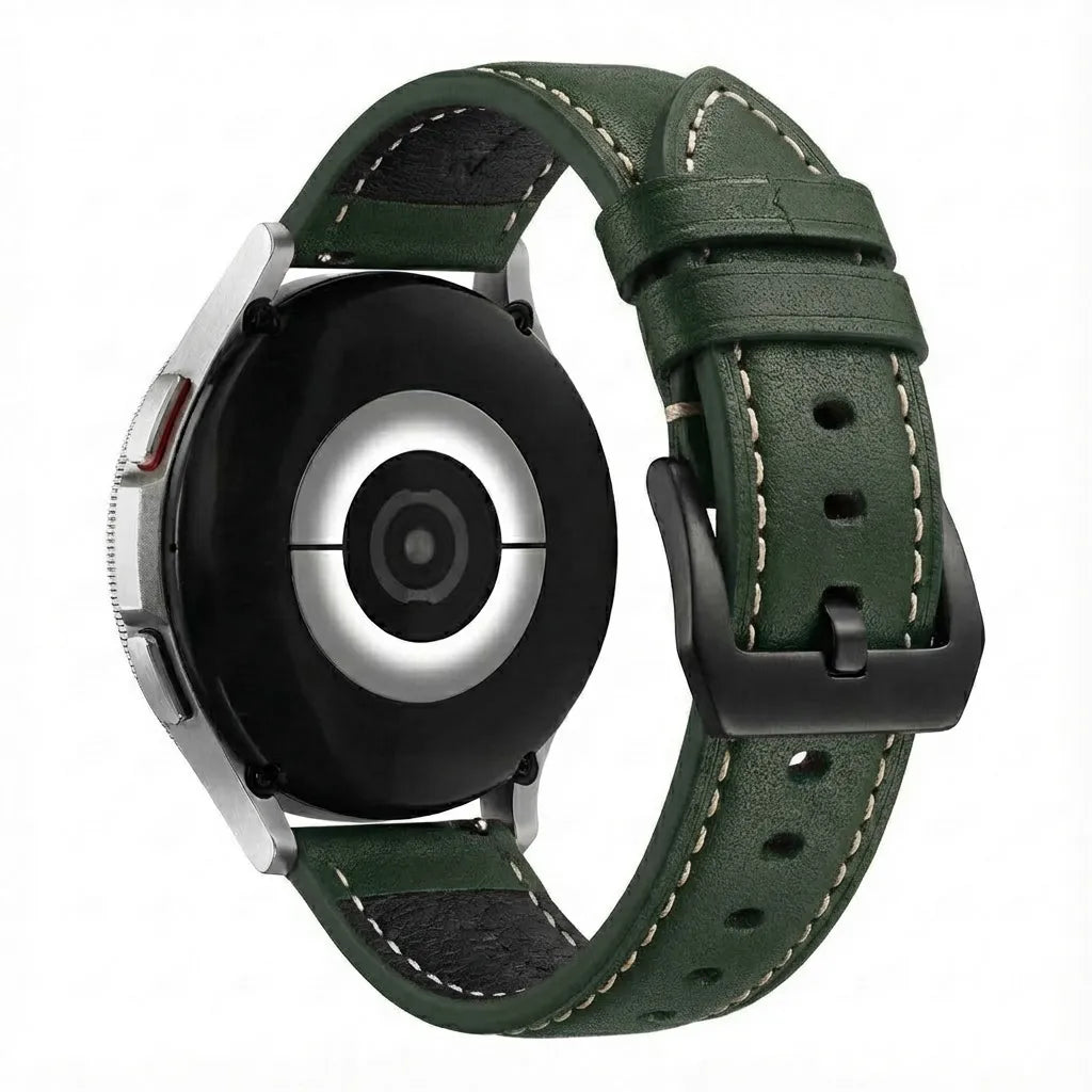 TicWatch Pro 5 Enduro Leather Strap (Green)