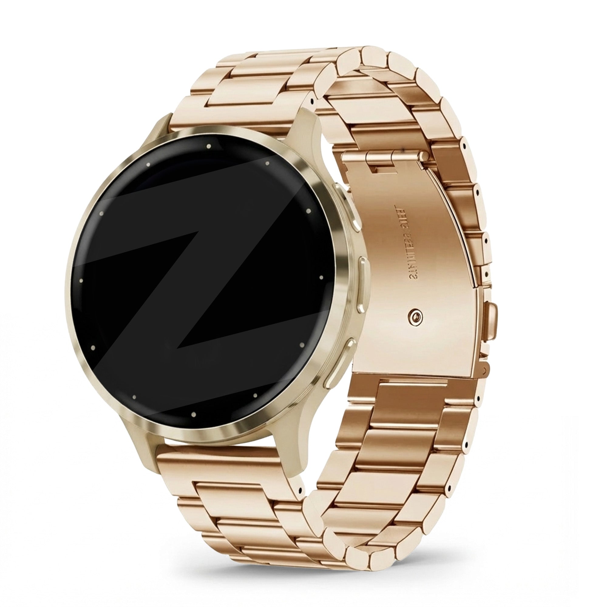 Bandz Garmin Venu 3s stalen band 'Classic' (rosé goud)