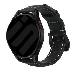 Suunto Nautic S leren bandje (zwart)
