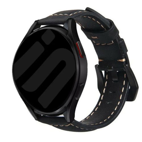Suunto Nautic S leren bandje (zwart)