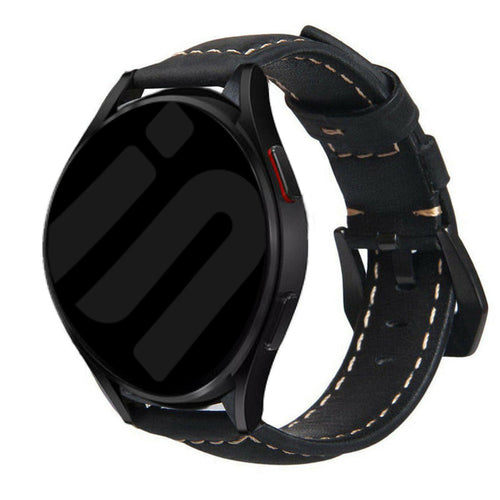 Amazfit Cheetah (Pro) leren bandje (zwart)
