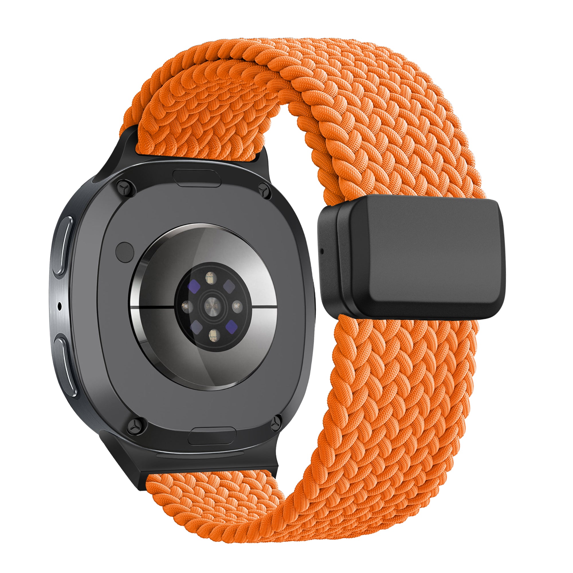 Bandz Samsung Galaxy Watch 8 - 44mm magnetisch geweven bandje (oranje)