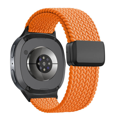 Bandz Samsung Galaxy Watch 9 - 40mm magnetisch geweven bandje (oranje)