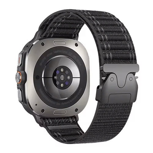 Samsung Galaxy Watch Ultra 2 Wave Nylon Strap P-Buckle (Black)