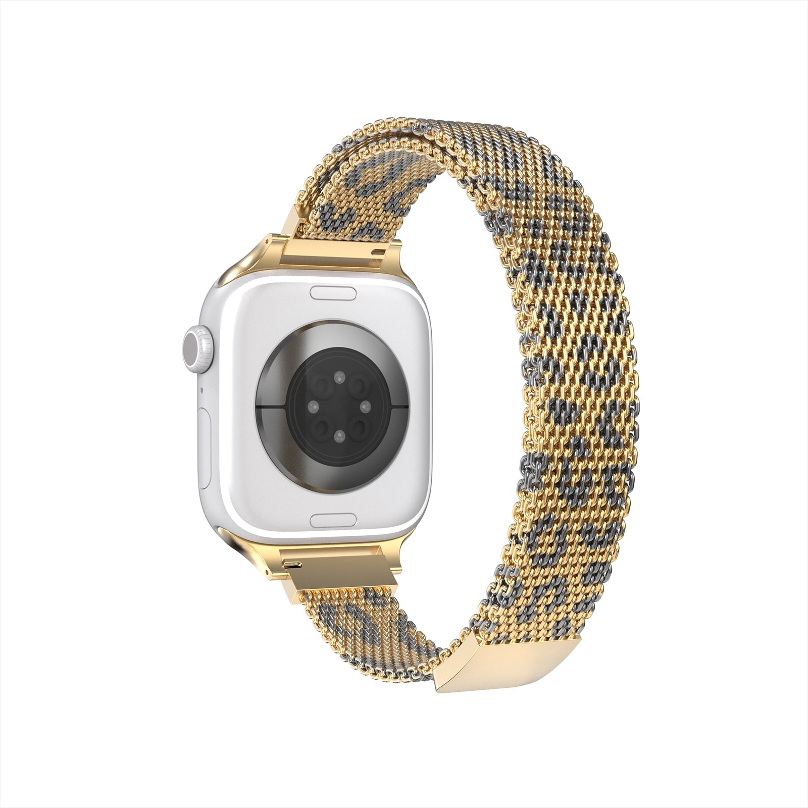 Apple Watch slim Milanese band (gold leopard)