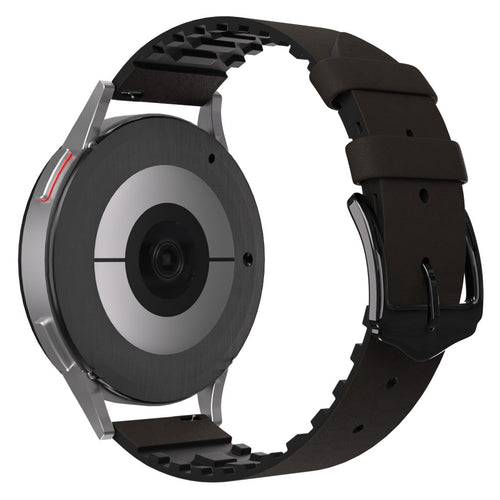 Withings ScanWatch Nova Leather / Silicone Strap (Brown)
