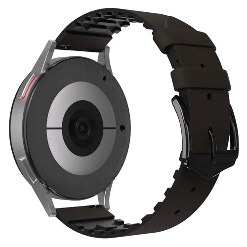 Amazfit GTS 4 Leather / Silicone Strap (Brown)