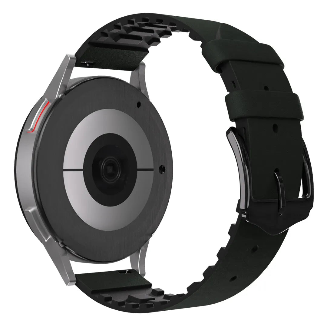 Amazfit Bip U (Pro) siliconen/leren bandje (groen)