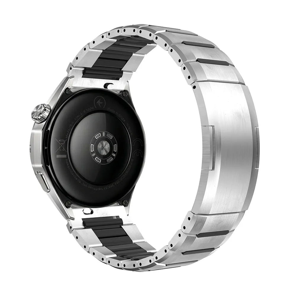 Coros Pace 3 'One Push' Steel Hybrid Strap (Titanium/Black)