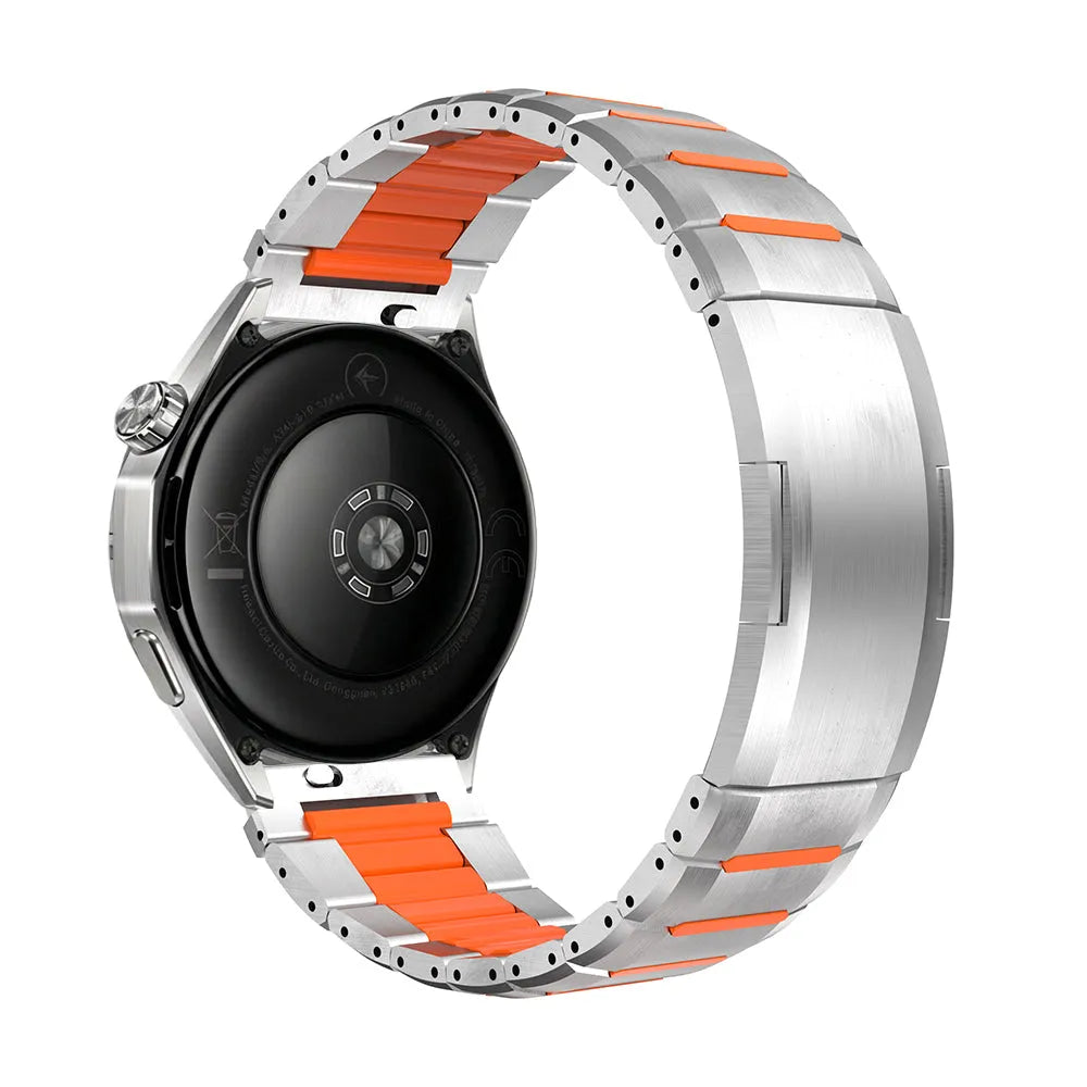 Oppo Watch X2 'One Push' stalen hybrid band (titanium/oranje)