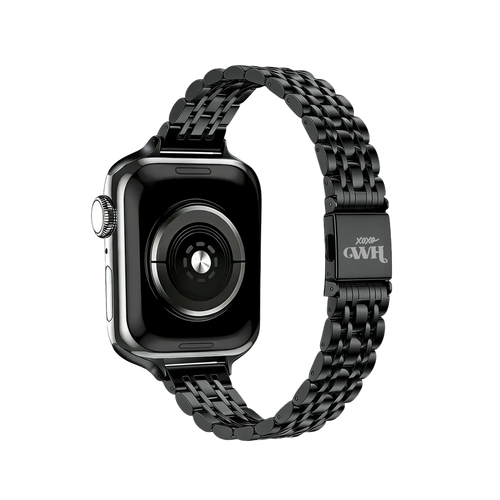 xoxo Wildhearts Apple Watch stalen bandje 'slim' (zwart)