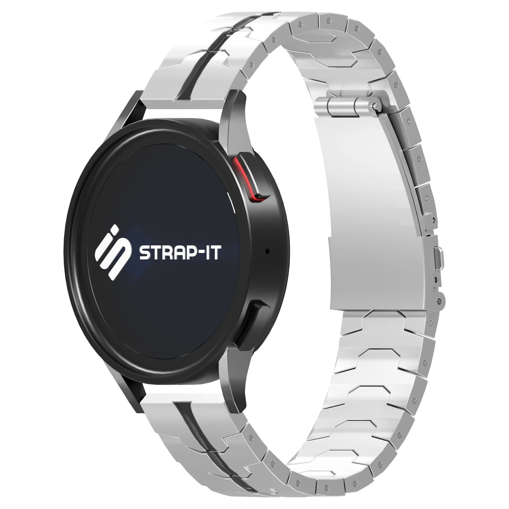 Xiaomi Amazfit Bip steel iron band (zilver/zwart)