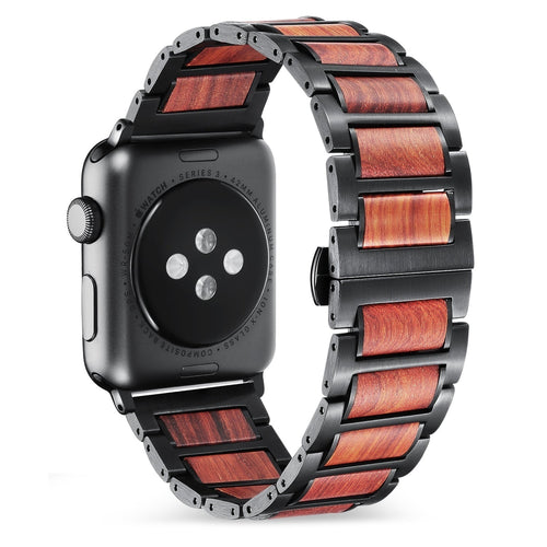 apple-watch-stalen-houten-bandje-zwart-1
