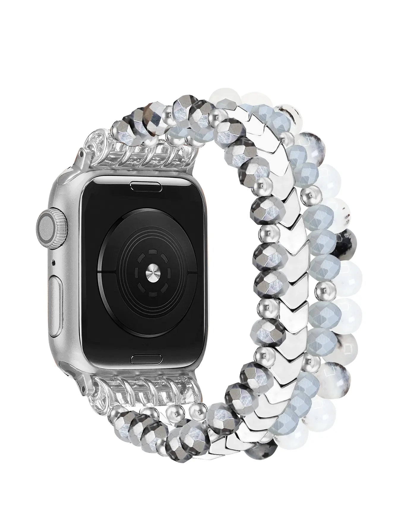 Apple Watch kralen bandje (zilver)