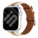 Apple Watch Slim Hybrid Leather Strap (Beige/Brown)