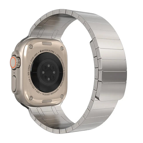 Apple Watch premium magnetische stalen band (titanium goud)