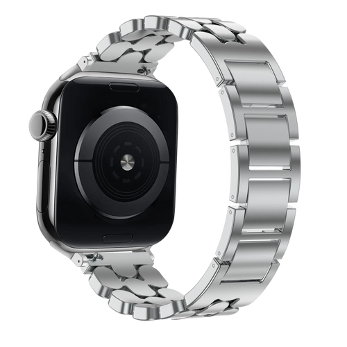 Bandz Apple Watch stalen band 'Oval' (zilver)
