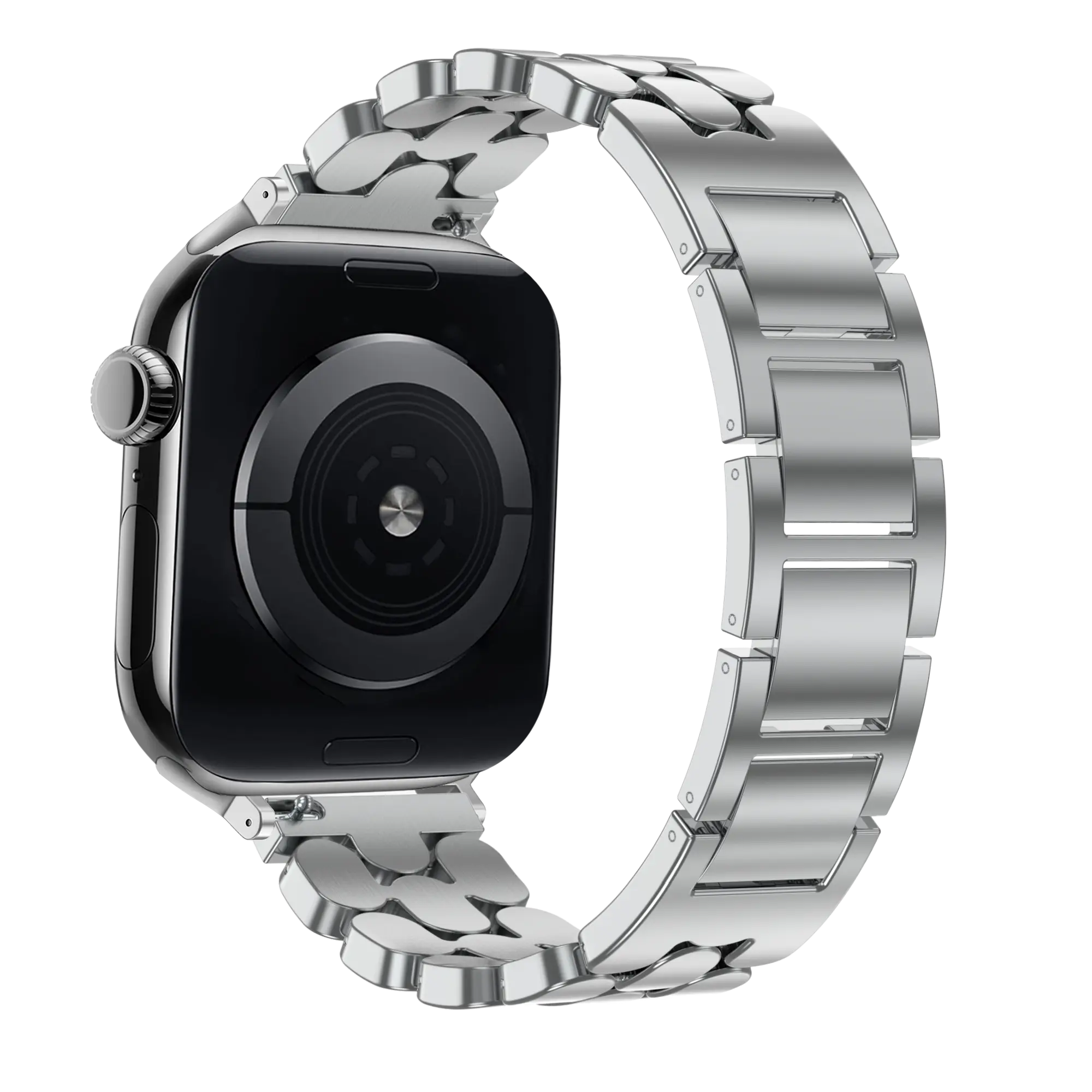 Bandz Apple Watch Steel Strap 'Oval' (Silver)