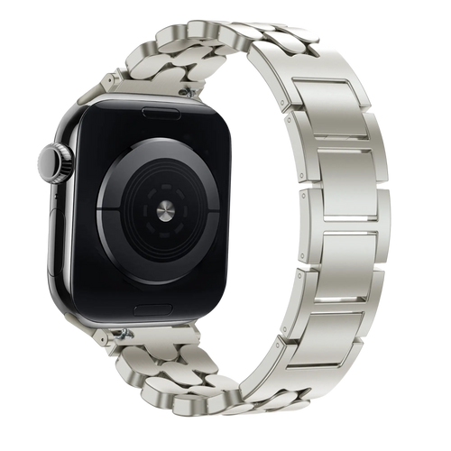 Bandz Apple Watch stalen band 'Oval' (sterrenlicht)