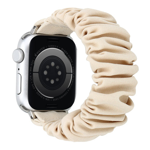 Apple Watch scrunchie bandje (sterrenlicht)