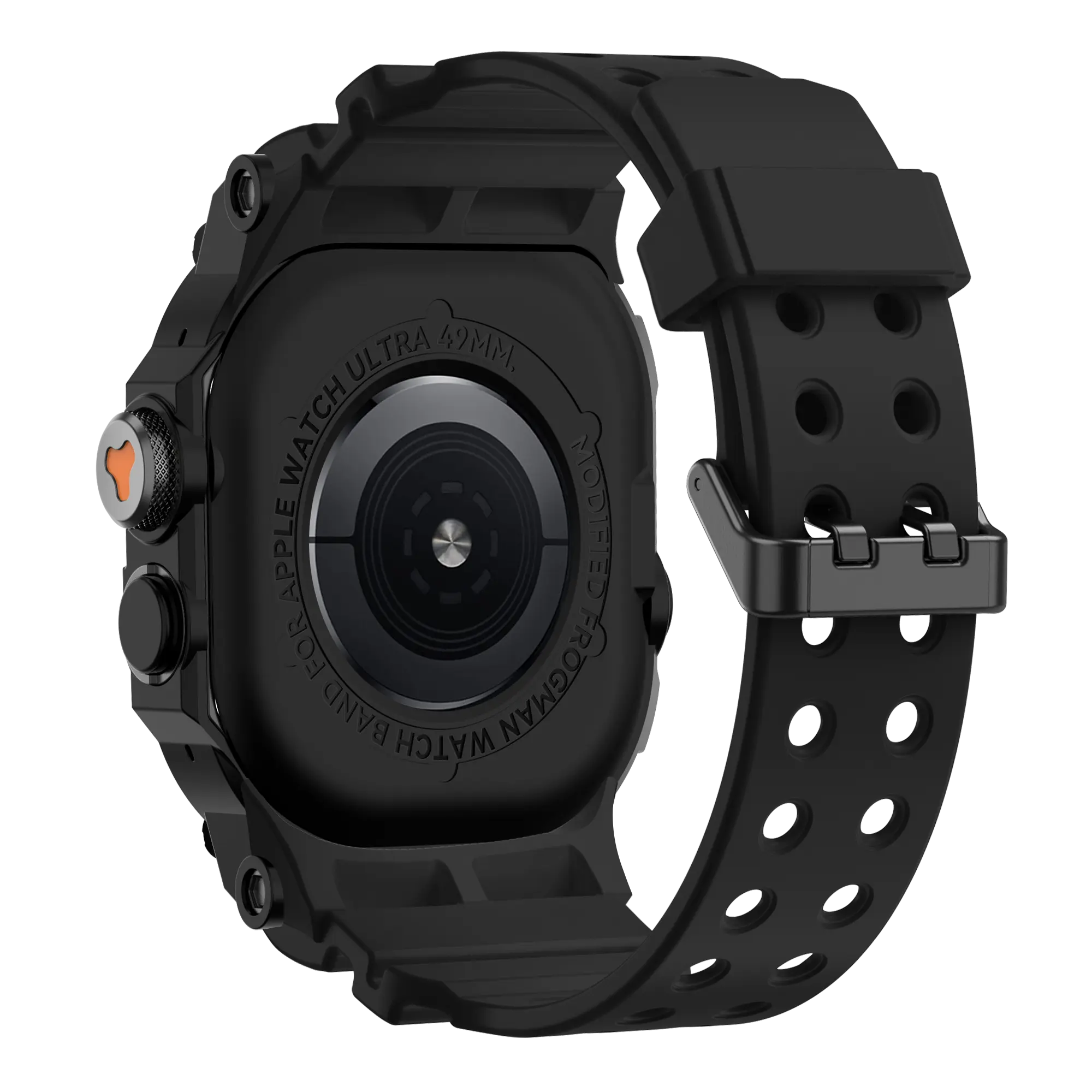 Bandz Apple Watch Ultra TPU Strap with Case (Black with Black)