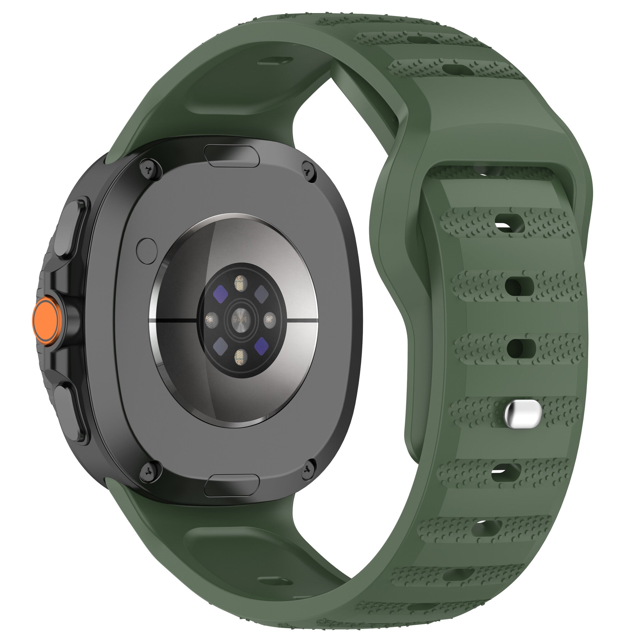 Samsung Galaxy Watch 8 - 44mm outdoor siliconen bandje (legergroen)