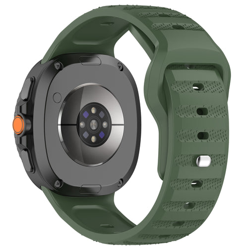 Samsung Galaxy Watch 8 - 40mm outdoor siliconen bandje (legergroen)