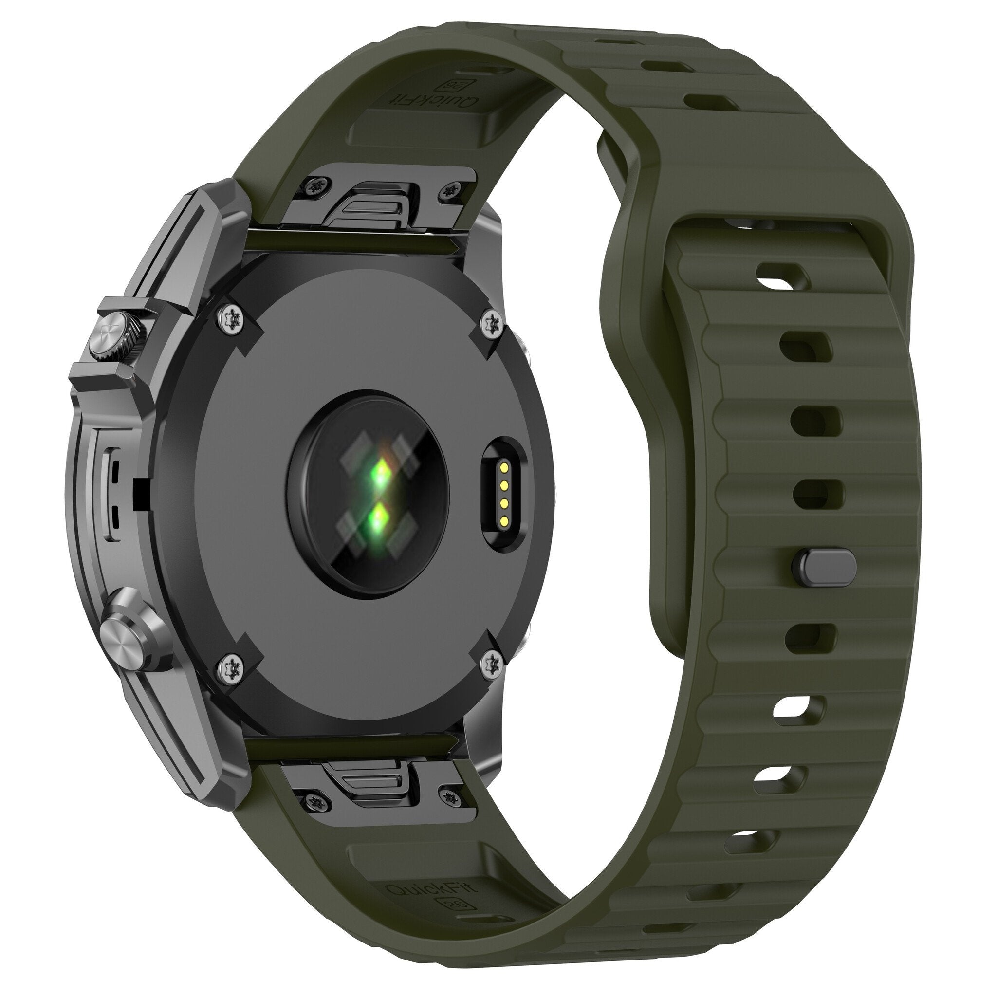 Garmin Fenix 8 Pro - 51mm outdoor siliconen band (legergroen)