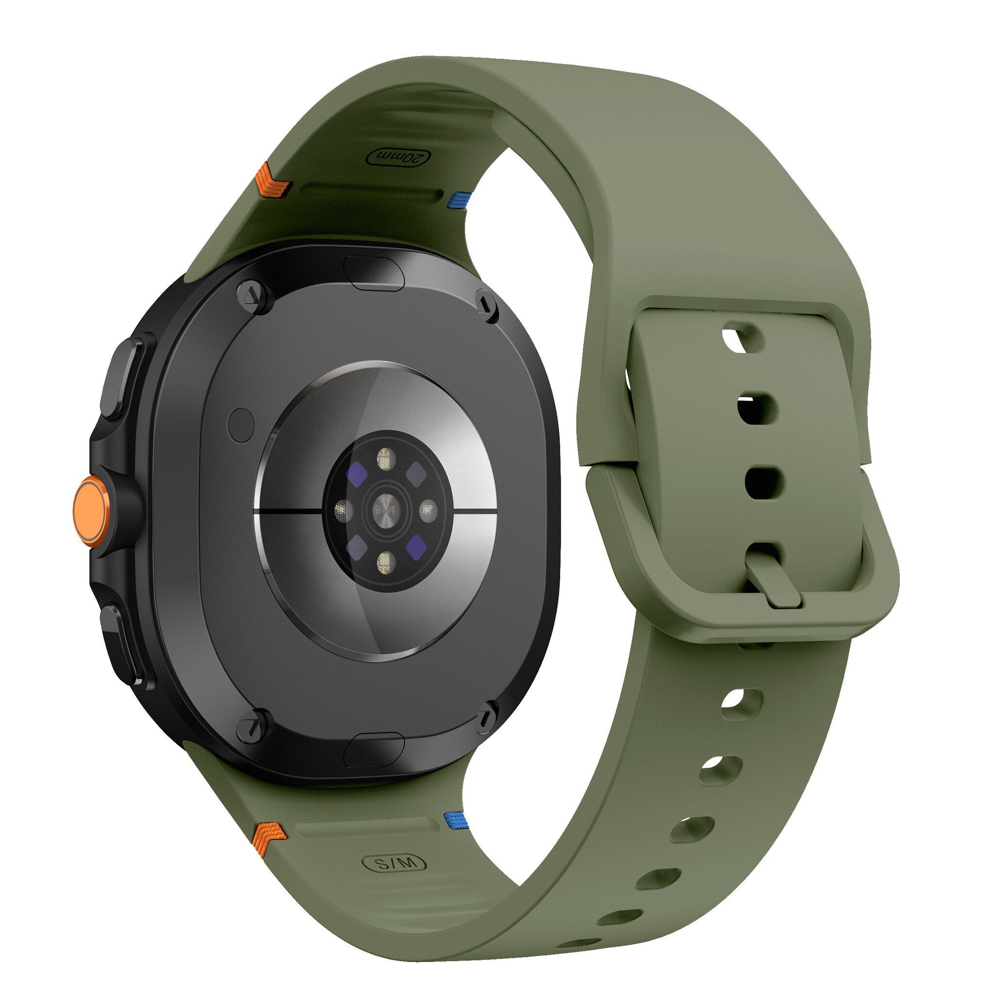 Samsung Galaxy Watch 9 - 44mm siliconen bandje (legergroen)