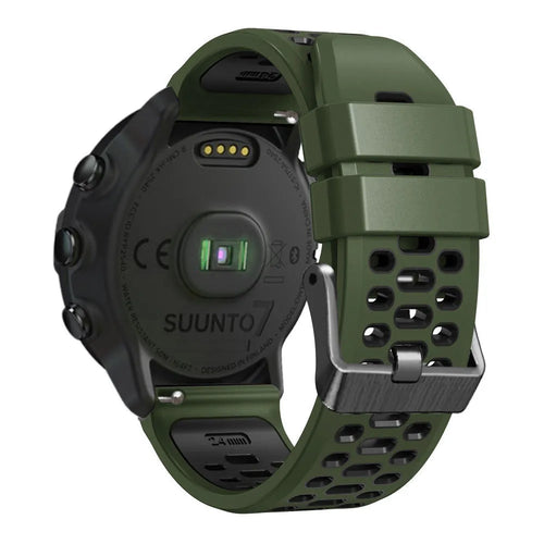 Coros Nomad sport gesp bandje (groen/zwart)