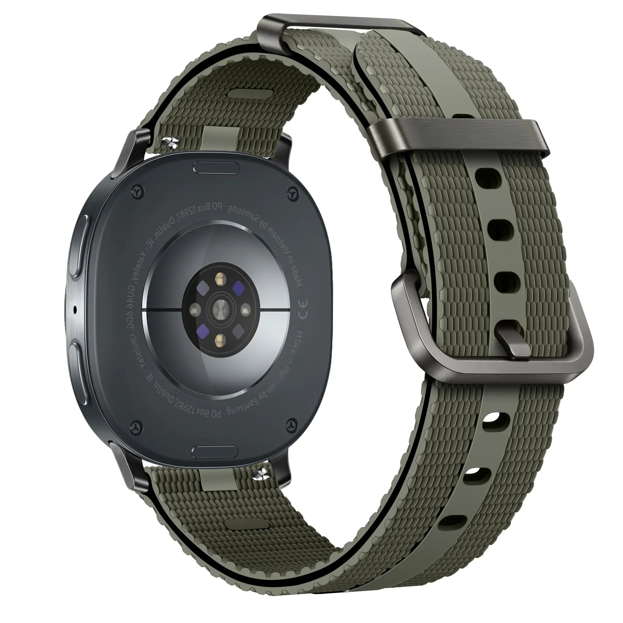 Samsung Galaxy Watch 9 - 44mm Silicone Active Strap (Army Green)