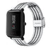 Xiaomi Amazfit Bip roestvrij stalen band (zilver/zwart)