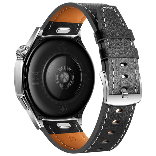 Fossil Gen 5 'One Push' Leather Strap (Black)