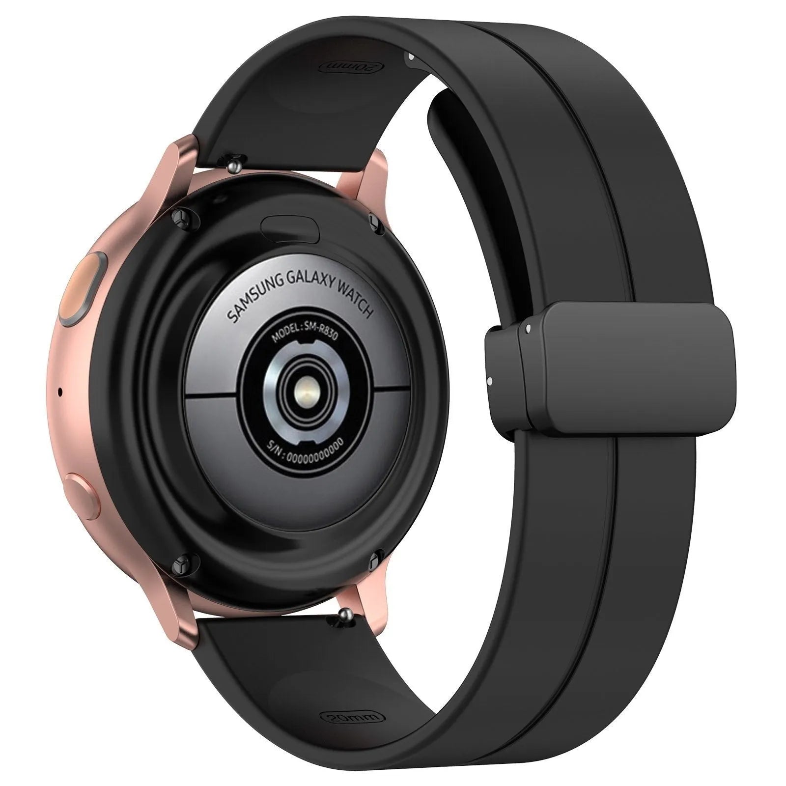 Suunto 9 Peak Pro D-buckle siliconen bandje (zwart)