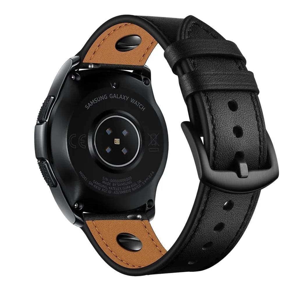 Polar Vantage V3 geschroefde leren bandje (zwart)
