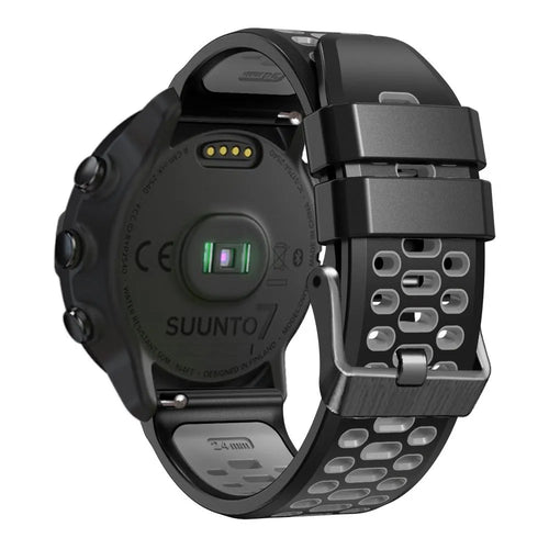 Coros Apex 4 - 46mm sport gesp bandje (zwart/grijs)