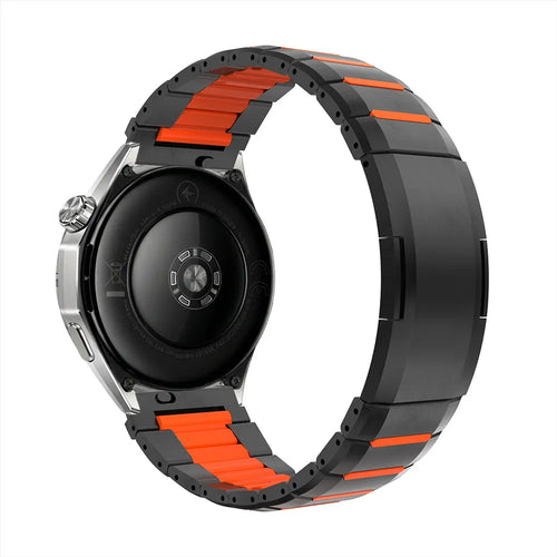 Polar Vantage M3 'One Push' Steel Hybrid Strap (Black/Orange)