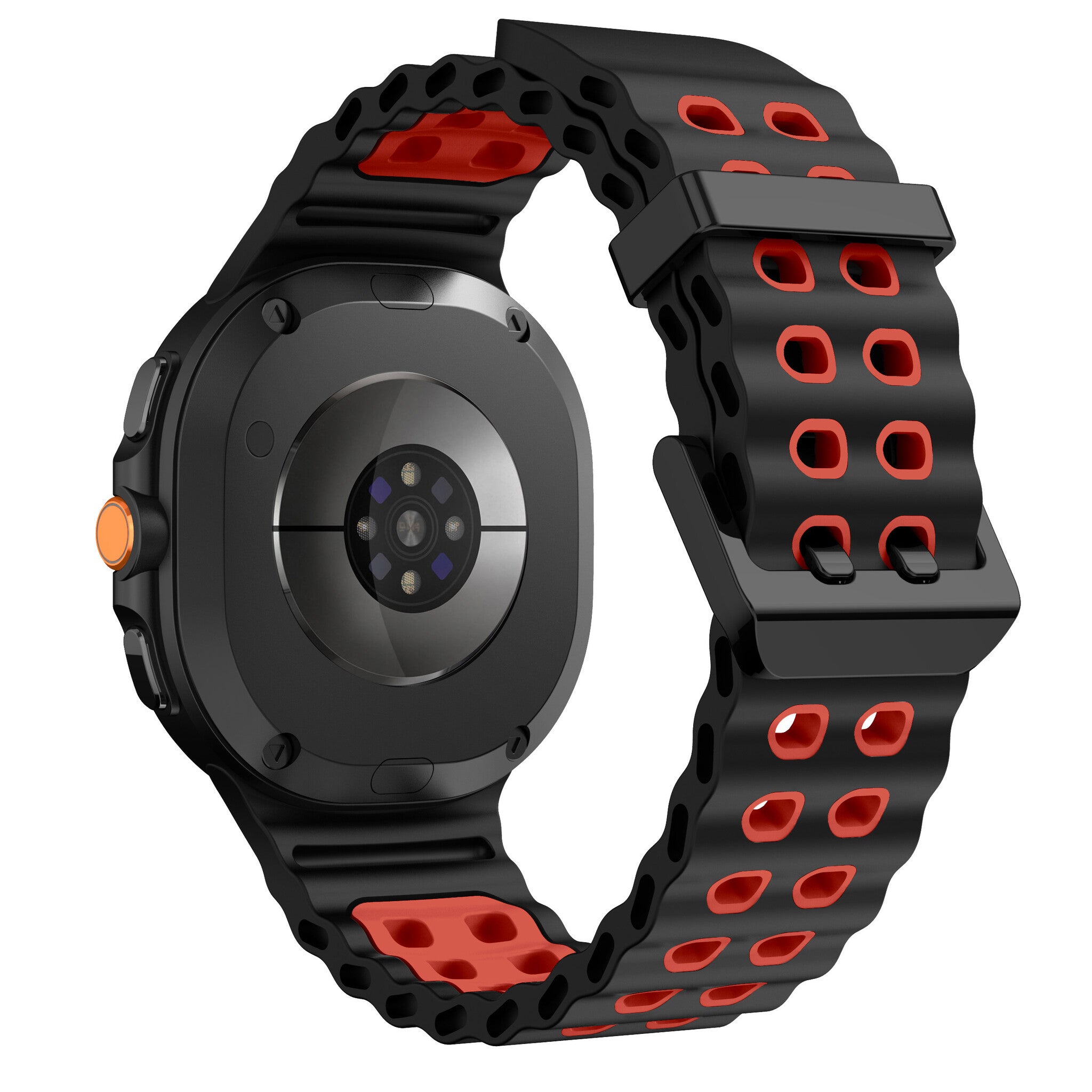 Samsung Galaxy Watch 9 - 44mm Ocean bandje (zwart/rood)