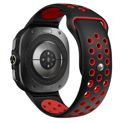 Samsung Galaxy Watch Ultra 2 sport bandje (zwart/rood)