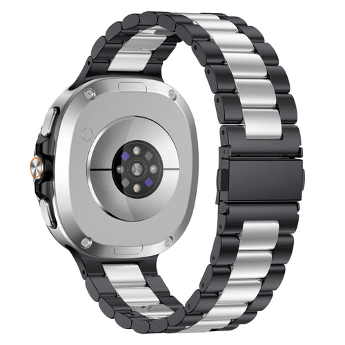 Samsung Galaxy Watch 8 - 44mm Steel Strap (Black/Silver)