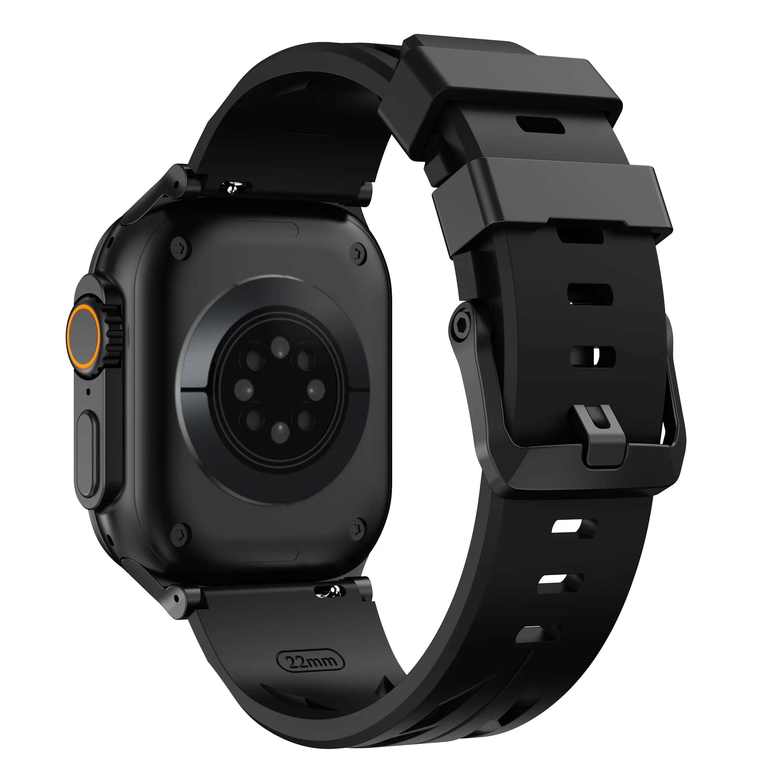 Apple Watch race siliconen band (zwart)