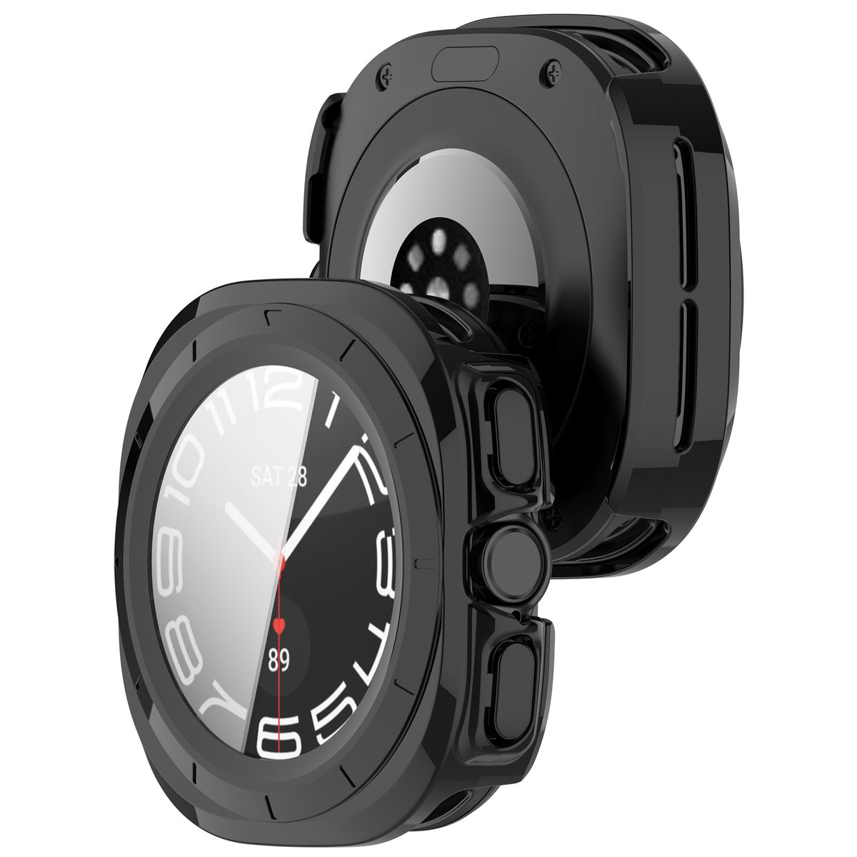 Samsung Galaxy Watch Ultra 2 PC Case with Glass (Black)